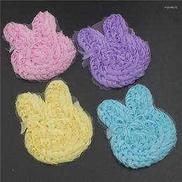 Hair Accessories 10pcs 3" Chiffon Head Applique For DIY Baby Girls Hairband Headband Clothes Sewing Crafting Flower Supplies