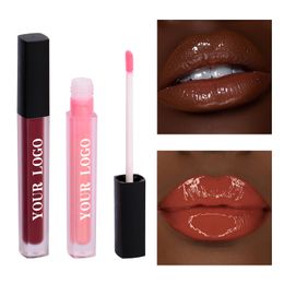 NO Logo Rebranding Cosmetics Vegan Lipstick Organic Makeup Lip Gloss Liquid Matte Lipstick Matte Lipgloss Accept Your Logo Customized Private Label