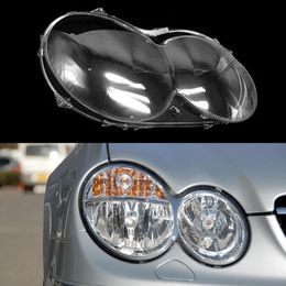 Car Front Headlight Lens Cover Transparent Lampshade Glass Lampcover Caps Headlamp Shell For Mercedes-Benz W209 CLK 2004~2006