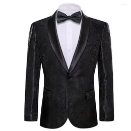 Men's Suits Designer For Men Silk Blazer Bowtie Set Business Casual Slim Fit Male Coat Jacket Wedding Groomsmen Dress Barry.Wang