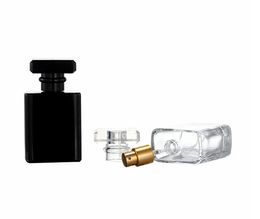 30ml transparent Black glass empty perfume bottle atomizer spray can be filled bottles spray box 443QHH