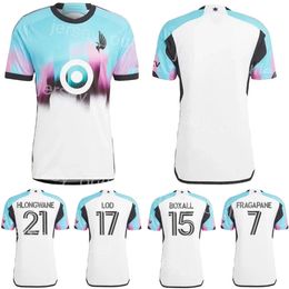 Minnesota United Soccer 28 Mender Garcia Jerseys AMARILLA FRAGAPANE TAPIAS HLONGWANE VALENTIN LOD REYNOSO DIBASSY ARRIAGA TRAPP Football Shirt Kits 2023 2024