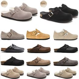 Pantofole Boston Zoccoli Sandali firmati Uomo Donna Pantofola piatta in sughero Arizona Mayari Pantofole calde invernali Scivolo in pelle Infradito Birk Cinturino con fibbia Ciabatte con plateau in cotone