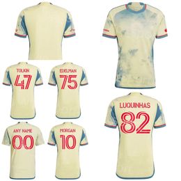 New York Red Soccer 10 Lewis Morgan Jerseys 21 Omir Fernandez 12 Dylan Nealis 11 Elias Manoel 23 Cristian Cssseres Jr 4 Andres Reyes Football Shirt Kits FC 2023