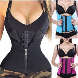 Women's Shapers Women Zipper Waist Sauna Sweat Trainer Vest Body Slimming Shaper