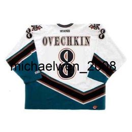 Weng ALEXAN OVECHKINS 2005 CCM Vintage Away Turn Back Hockey Jersey All Stitched Top-quality Any Name Any Number