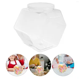 Storage Bottles Cookie Jar Clear Candy Large-capacity Hexagon Container
