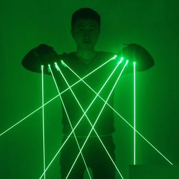 Other Event Party Supplies Green Laser Gloves Flash Finger Dress Up Led Robot Suit Glowing Bar Music Festival Live Atmosphere Prop Dhxyn