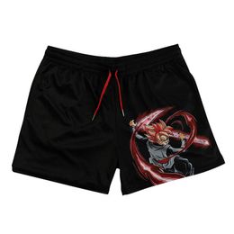 Men's Shorts Anime Mesh Jogging Shorts Men Women Casual Sports Breathable Beach Shorts Summer Fiess GYM Quick-dry Basketball Shorts d1