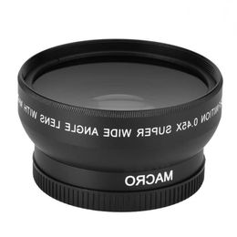 Freeshipping 52mm 045x Wide Angle Lens Universal Conversion Macro Lens For Canon For Nikon For Sony DSLR Camera Universal Mnsvb