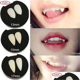 Party Decoration Adt Kids Halloween Costume Horrific Dress Vampire False Teeth Fangs Dentures Cosplay Po Props Favours Diy Drop Deliv Dhd9Z