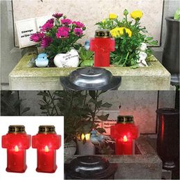 Light Led Tea Cross Artificial Night Red Wedding Operated Fake Flickering Religious Holy Flameless Church Electric Easter Prayer