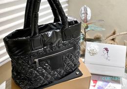 Winter Cotton Suit Tote Bags Black Luxury Handbag Designer Tote Bag Women Shoulder Bag Handbag Casual Clutch Handbag