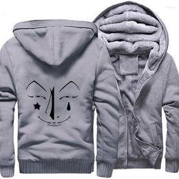 Men's Jackets X Hxh Hunterxhunter Hunters Japanese Anime Hisoka Winter Jacket Men Warm Fleece Hip Hop Thicken Hoodies