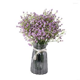 Decorative Flowers 90 Heads 52cm White Baby Breath Artificial Gypsophila DIY Bouquet For Wedding Party Home Decoration Plastic Fake
