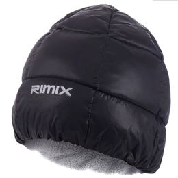 BeanieSkull Caps RIMIX Winter Warm Down Hat Weight Outdoor Sport Cap Comfortable Protective Antifreeze For Skiing Climbing Hiking Snowboarding 231110