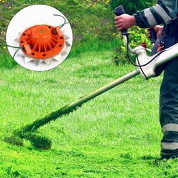 Garden Supplies Other Orange Trimmer Head Sturdy Construction Rust-proof Plastic Universal String Line Yard Weeding Tool