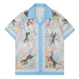 Men's Casual Shirts Men's Shirts Men Hawaiian Casual One Button Shirts Musical Instruments Printed Short-sleeve Beach Blouses Tops Camicias 230410