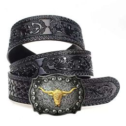 Hot selling men and women western cowboy genuine leather belt stock belt