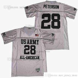 DIY Design Retro Movie ADRIAN PETERSON #28 ALL AMERICAN Jersey Custom Stitched College Football Jerseys