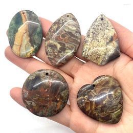 Pendant Necklaces 5pcs Natural Stone Agate Necklace Tourmaline Reiki Healing Amulet Pendants For DIY Jewelry Making Men Women Accessories