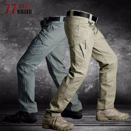 77City Killer Tactical Pants Men IX9 Military Combat Trousers Casual Work Mens Joggers Army SWAT Multi-pocket Pants Size S-5XL 200206m