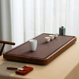 Tea Trays 1pc Chinese Ceremony Tools Natural Wooden Tray Household Table Set Board High Quality Multifunction