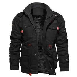 Mens Jackets Men Winter Military Coats Multipocket Casual Cargo High Quality Male Cotton Warm Parkas Size 6XL 231110