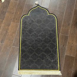 Carpet Muslim Prayer Rug Islamic Mat for Muslim Prayers Great Ramadan Gift for Muslim Men Women Portable Prayer Rug Turkish Praying Rug Z0411