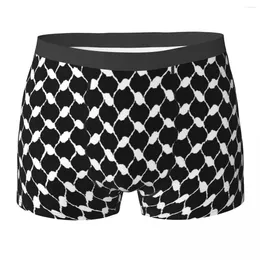 Underpants Boxer Shorts Palestinian Kufiya Pattern Design Panties Male Soft Underwear For Homme Man Boyfriend Gifts