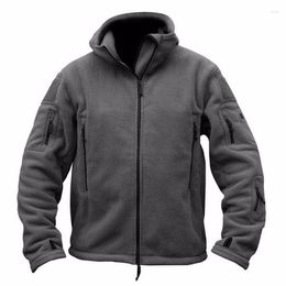 Men's Jackets Hunting Hiking Winter Thermal Fleece Tactical Jacket Outdoors Sports Hooded Coat Outdoor