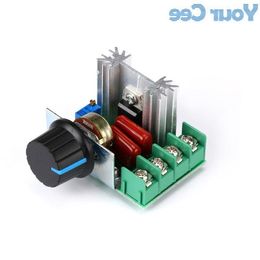 Freeshipping 10 pcs DIY Kit Parts AC 220V 2000W SCR Voltage Regulator Dimming Dimmers Speed Controller Thermostat Thermoregulation Xlbgc