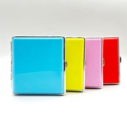 Colourful Plastic Cigarette Protect Case Dry Herb Tobacco Spice Miller Storage Box Portable Stash Cases Innovative Design Smoking Holder Container DHL
