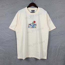 Men's T-Shirts Kith Flowers Box 24 Style T Shirt Men Women High Version Tee Short Sleeve T221130 S67V