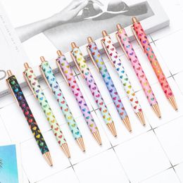 1Pcs Glitter Sequin Ballpoint Pen Cute Lips Heart Wedding Rose Gold Metal Stationery School Office Supply High Quality Pens