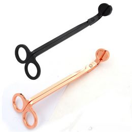 Classic Stainless Steel Snuffers Candle Wick Trimmer Rose Gold Candle Scissors Cutter Candle Wick Trimmer Oil Lamp Trim scissor Cutter