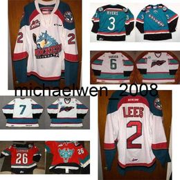 Weng New Mens Womens Kids WHL Kelowna Rockets 3 Myers 2 Jesse Lees 6 Vaclav Varada 7 Nobr Ice Hockey Jerseys Goalit Cut