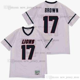 DIY Design Retro Movie MARQUISE BROWN #17 HIGH SCHOOL Jersey Custom Stitched College Football Jerseys