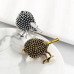 Korea Style Simple Animal Sparrow Small Bird Brooch Pin for Girl Women Fashion Cute Corsage Jewellery Suit Accessories