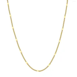 Chains JHSL Simple Girl's Lady Women Beautiful Necklaces Stainless Steel Chain Gold Color Fashion Party Jewelry Arrival