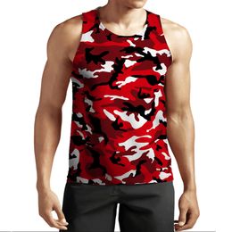 New 3D Printing Camouflage Tank Top Fashion Men Women Tracksuits Crewneck Vest Plus Size S-6XL Harajuku 006