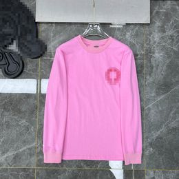 2023 Fashion Summer T Shirt Designer Brand Ch Classic Magic Cross Red Horseshoe Long-Sleeved Men And Women