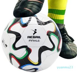 Balls Standard Size 5 Soccer Ball Machine-Stitched Football Ball Thickened PVC 25 Practise Sports League Match Training Balls 230408