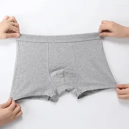 Underpants 3pcs Mens Underwear Boxers Male Panties Bamboo Fibre Breathable Man Boxer Short Solid Brand Shorts Plus Size L-5XL