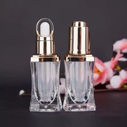 300PCS 10ml Acrylic Essential oil Perfume Bottle Waist dropper glass bottle essence bottles cosmetic packaging bottle