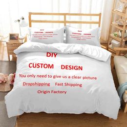 Bedding Sets Customised Po Logo Quilt Cover For Boys And Girls Adult Gift Large Soft Comfortable Set