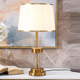 Table Lamps XIRIGHT Buy 2 Get 20% Off 33x61cm Modern Simple Luxury Crystal Stick Lamp Bedside For Living Room Bedroom