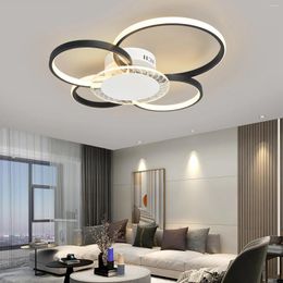 Ceiling Lights Gold/Black Led AC110-260V Modern Lamp Lighting For Living Room Bedroom Study