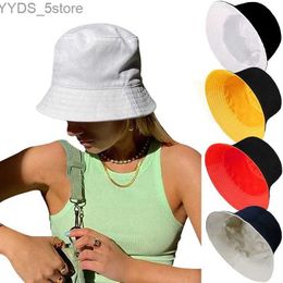 Wide Brim Hats Bucket Hats 2023 New Women Bucket Hats Summer Sunscreen Panama Hat Men Soild Colour Sunbonnet Fedoras Outdoor Fisherman Caps Beach Cap YQ231111