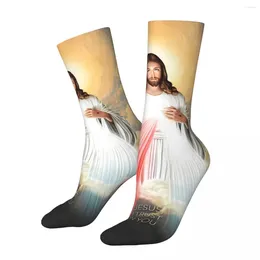 Men's Socks Mercy Of Jesus Shopping 3D Print Boy Girls Mid-calf Sock